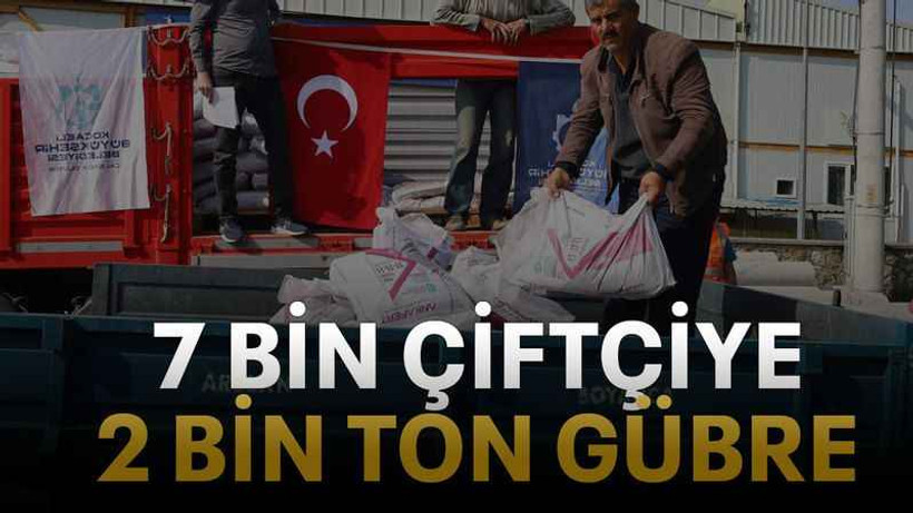 7 bin çiftçiye 2 bin ton gübre